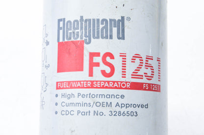 Fleetguard FS1251 Fuel Filter NOS