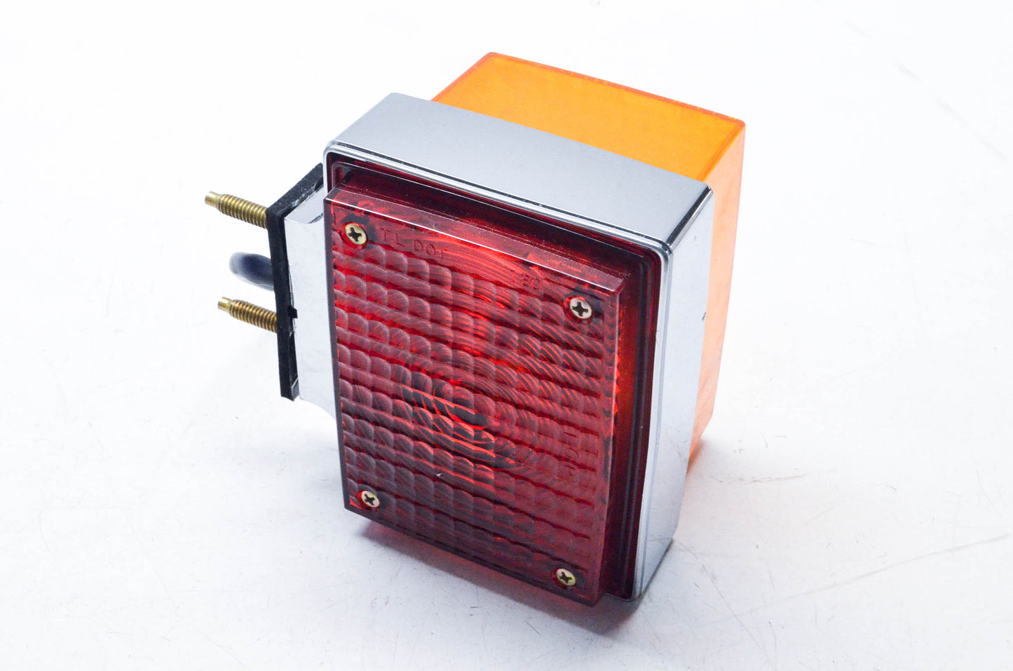Trucklite 70353 Dual Face Red/Yellow Pedestal Light NOS