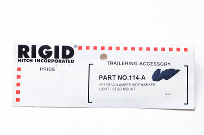 Rigid 114-A Amber Side Marker Light NOS
