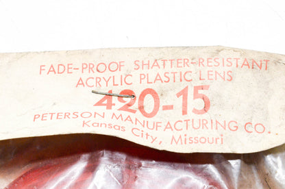 Peterson 420-15 Red Round Replacement Lens NOS