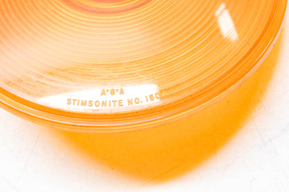 Stimsonite 150A 4 1/4" Amber Round Lens NOS