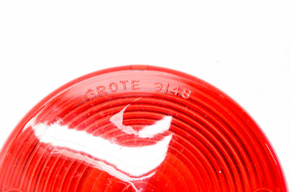 Grote 9148, SAE-IPST-76 4 1/4" Red Round Lens NOS
