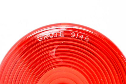 Grote 9148, SAE-IPST-76 4 1/4" Red Round Lens NOS