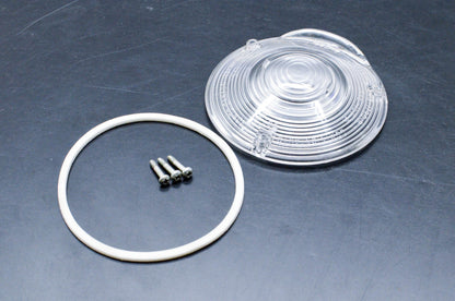 Dominion Automotive 73-1792 4" Clear Round Lens & Gaksets NOS