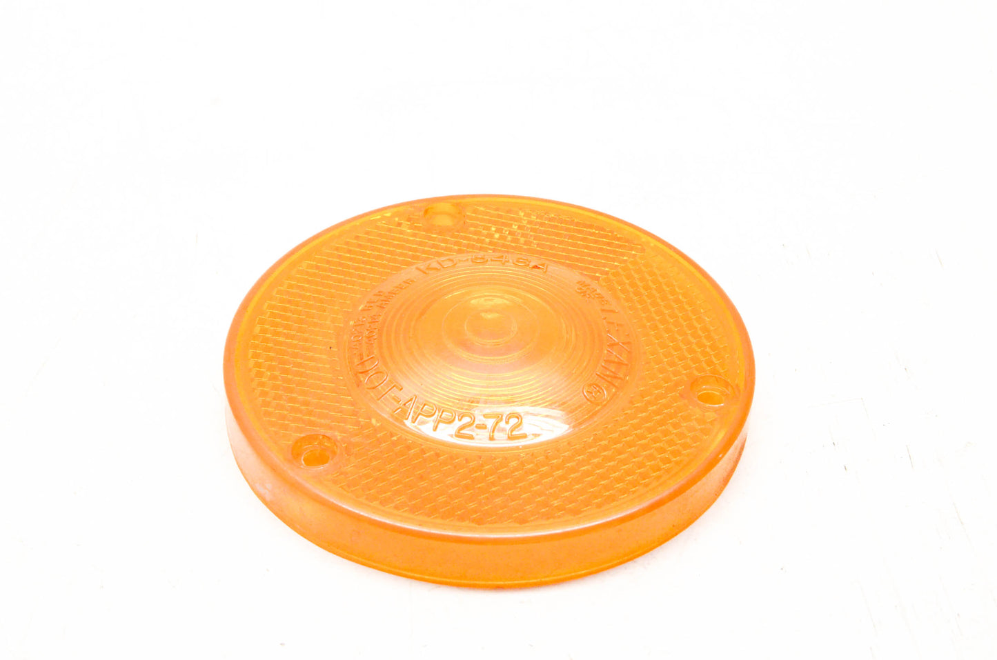 Lexan KD-546A, 40214 3 1/2" Round Amber Lens NOS