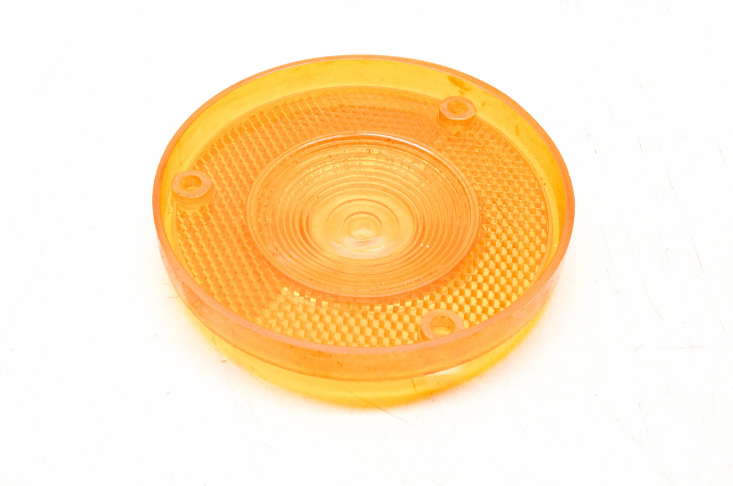 Lexan KD-546A, 40214 3 1/2" Round Amber Lens NOS