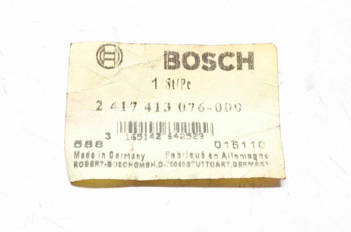 Bosch 2 417 413 076-000, 2417413076 Overflow Valve NOS