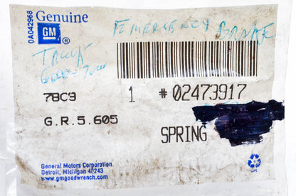 GM 02473917 Parking Brake Spring NOS