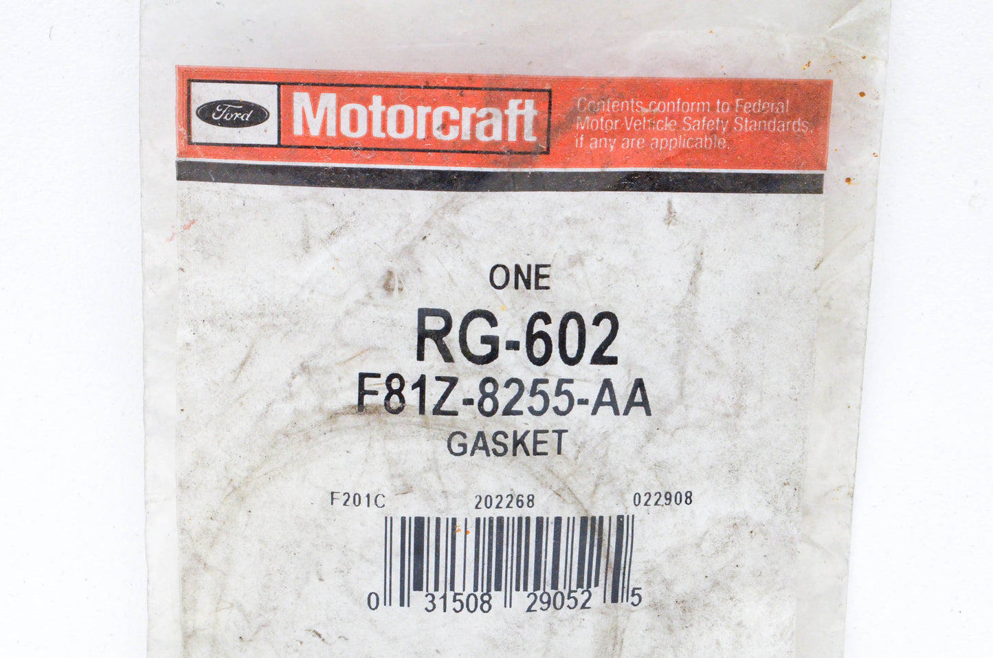 New OEM Ford RG-602, F81Z-8255-AA Water Pump Gasket NOS