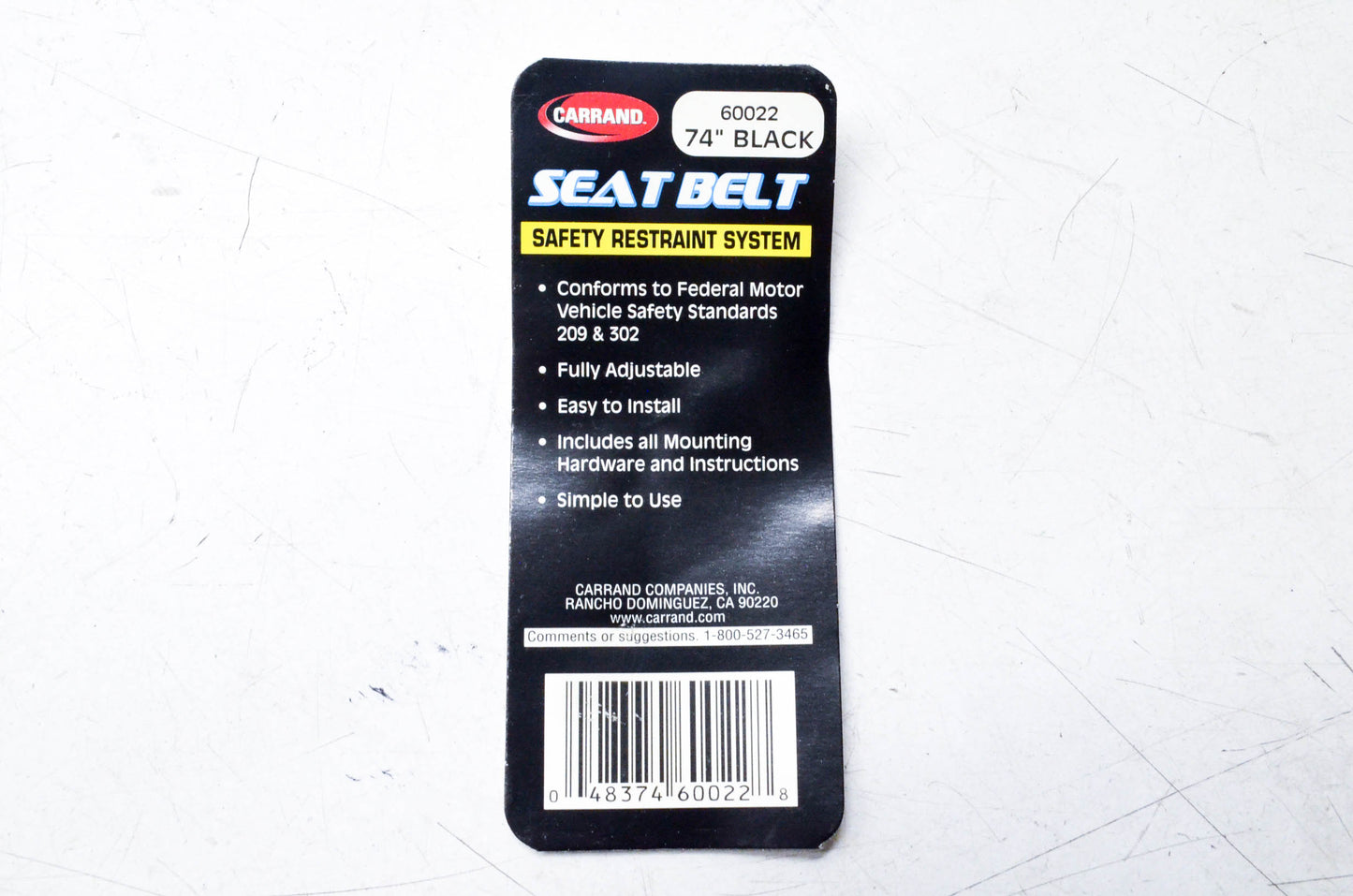 Carrand 60022 Seatbelt Kit NOS