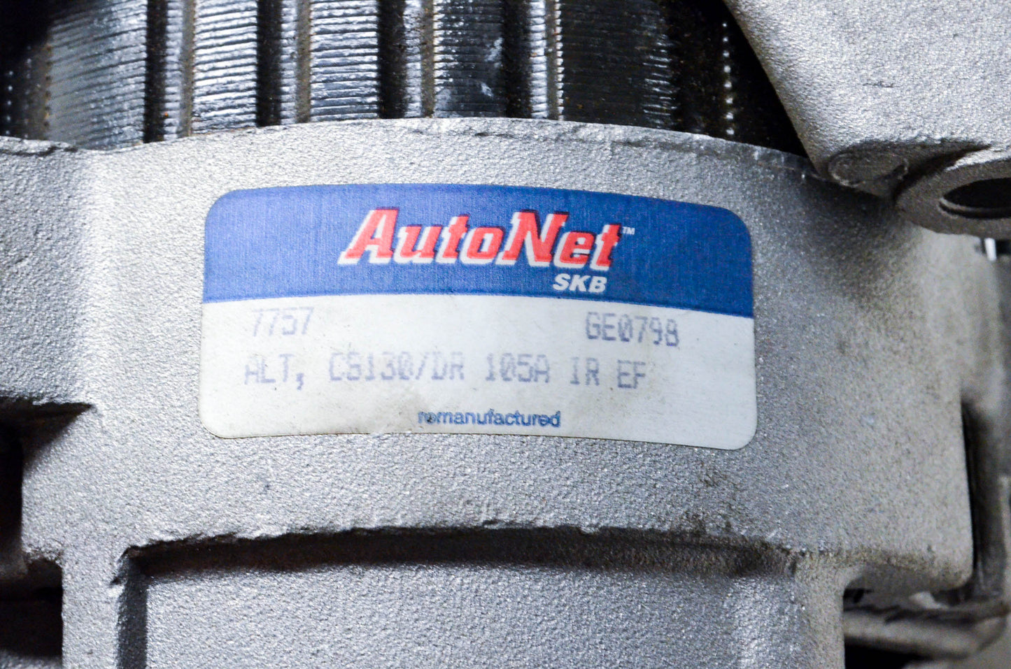 AutoNet 7757, 7861-7, 1101317 Remanufactured Alternator NOS