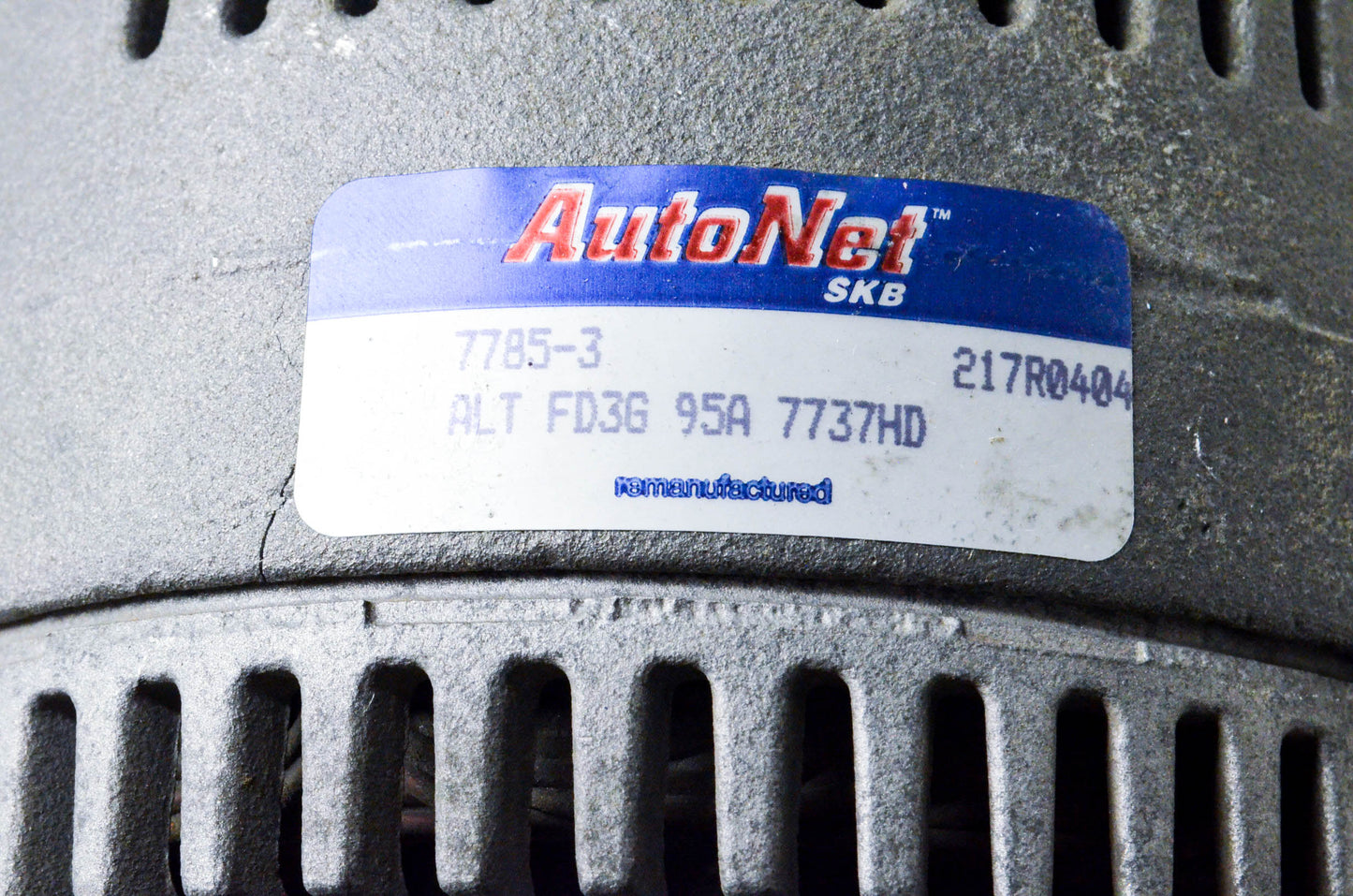AutoNet 7785-3, 217R0404 Remanufactured Alternator NOS