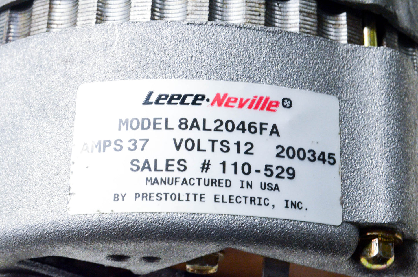 AutoNet 7443, 8AL2046FA Remanufactured Alternator NOS