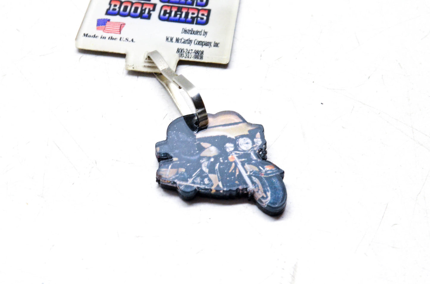 W.M. McCarthy Co. MC-ZP-2 Vintage Zipper Clip Motorcycle Key Chain NOS
