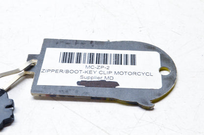 W.M. McCarthy Co. MC-ZP-2 Vintage Zipper Clip Motorcycle Key Chain NOS