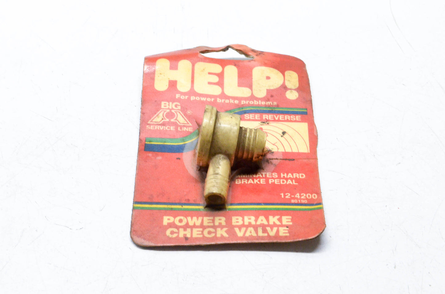 Big A Servie Line 12-4200, 80190 Power Brake Check Valve NOS