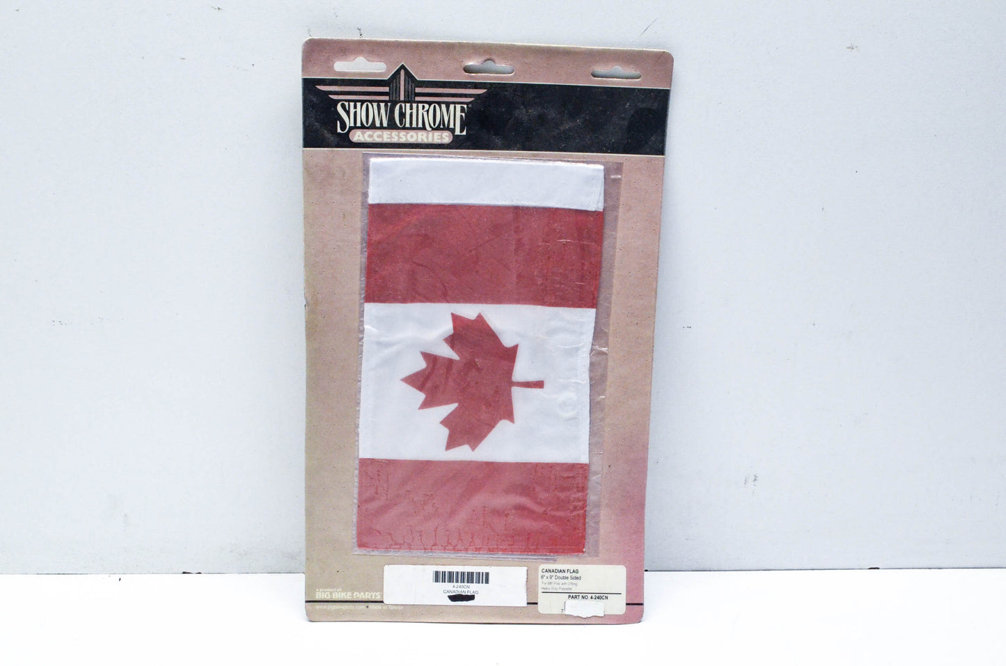 Show Chrome 4-240CN 6" x 9" Canadian Flag NOS