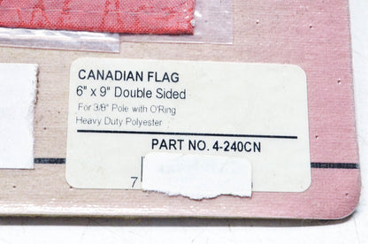 Show Chrome 4-240CN 6" x 9" Canadian Flag NOS