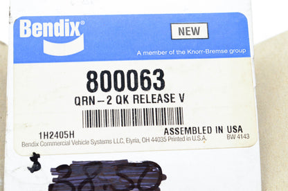 Bendix 800063 QRN2 Quick Release Valve NOS