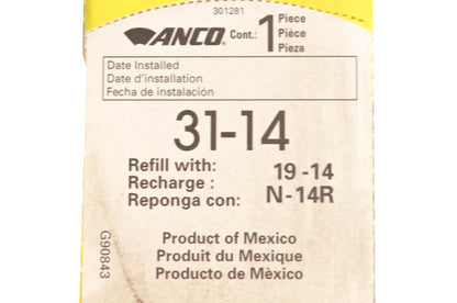 Anco 31-14 Wiper Blade 14 NOS