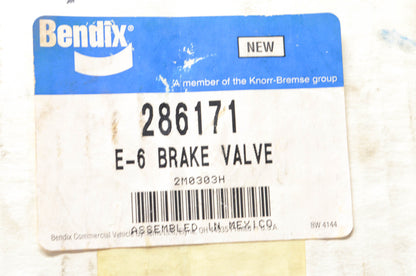 Bendix 286171 E-6 Brake Valve NOS