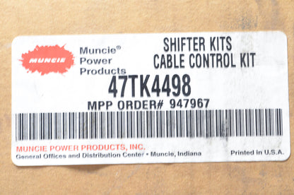 Muncie 47TK4498 Cable Control Kit NOS