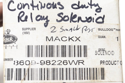 Mack Genuine Parts 8609-98226WR Continuous Duty Relay Solenoid NOS