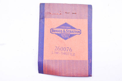 New OEM Briggs & Stratton 260076 Governor Link NOS