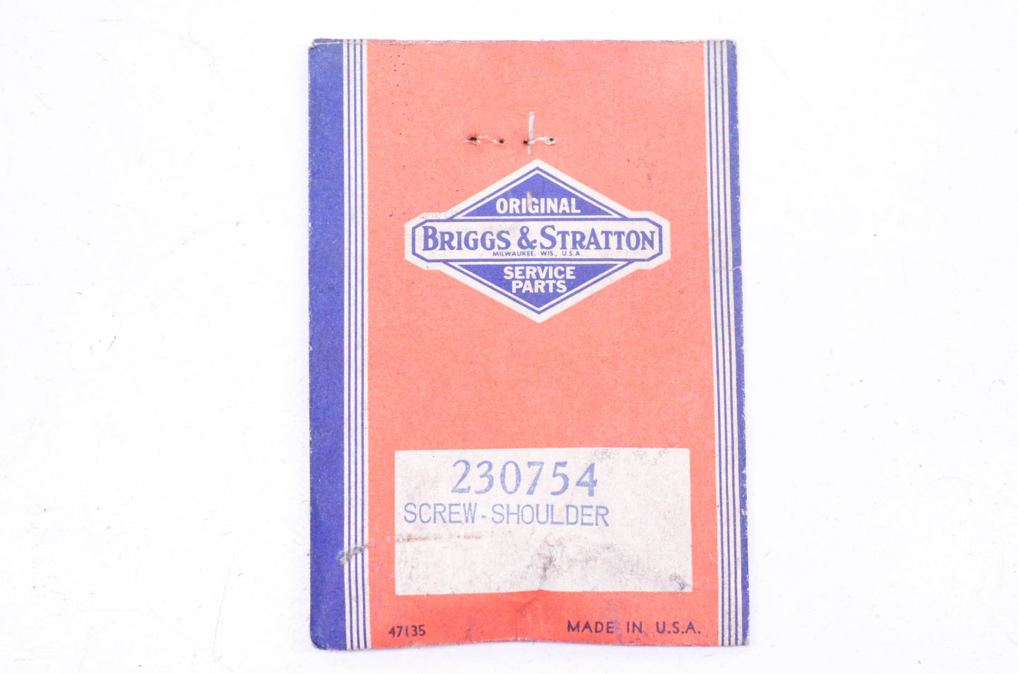 New OEM Briggs & Stratton 230754 Bell Crank Shoulder Screw NOS