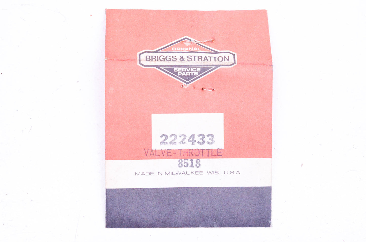 New OEM Briggs & Stratton 222433 Throttle Valve NOS