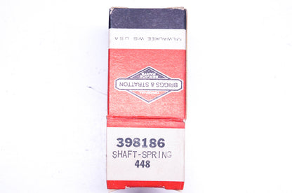 New OEM Briggs & Stratton 398186 Spring Choke Shaft Kit NOS
