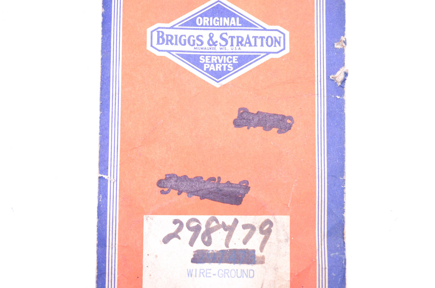New OEM Briggs & Stratton 298479 Ground Wire NOS