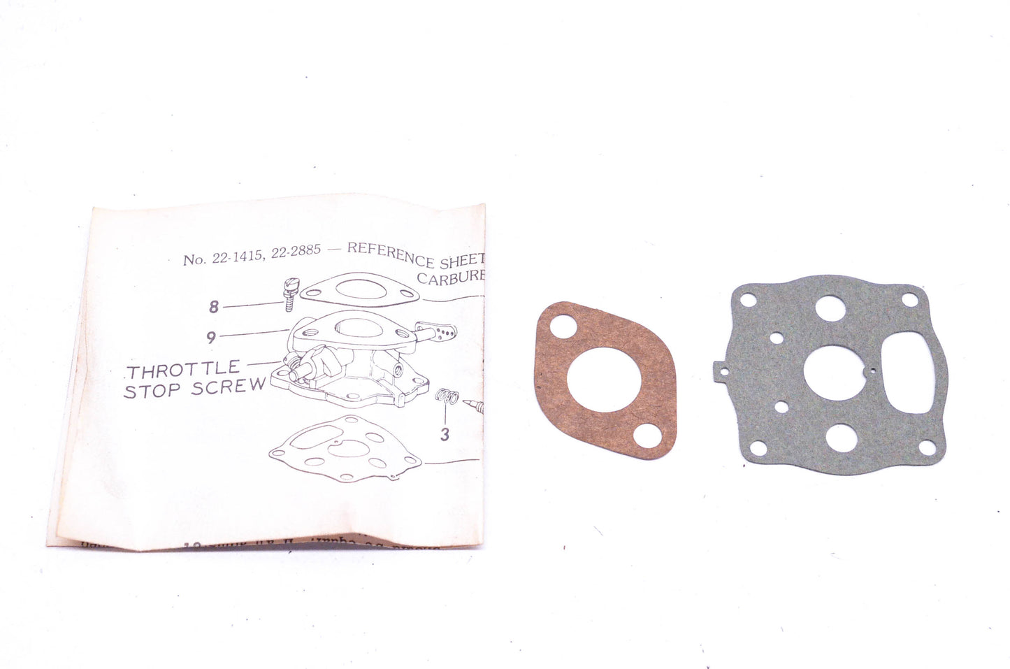Rotary 221415 Carburetor Throttle Body Gasket Kit NOS