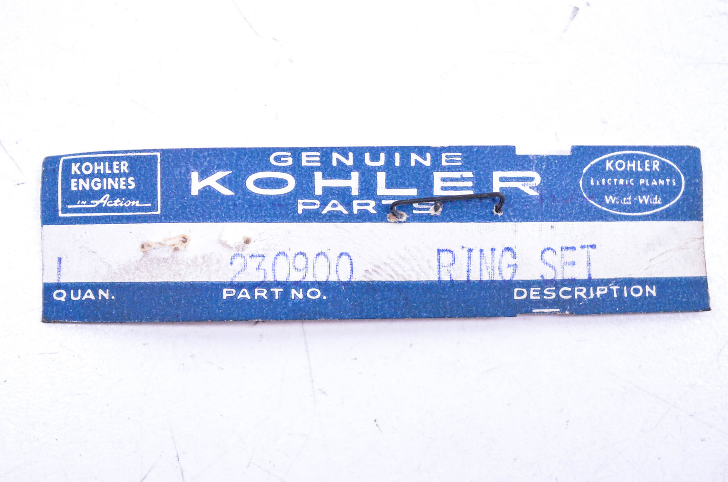Kohler 230900 Piston Ring Kit NOS
