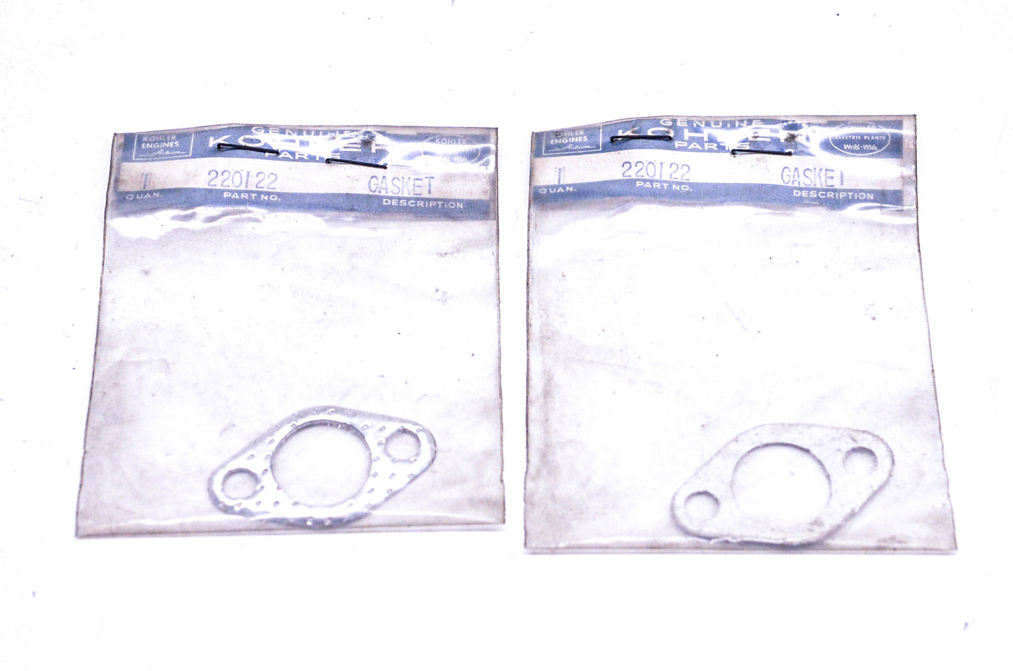 Kohler 220122 Gaskets Qty 2 NOS