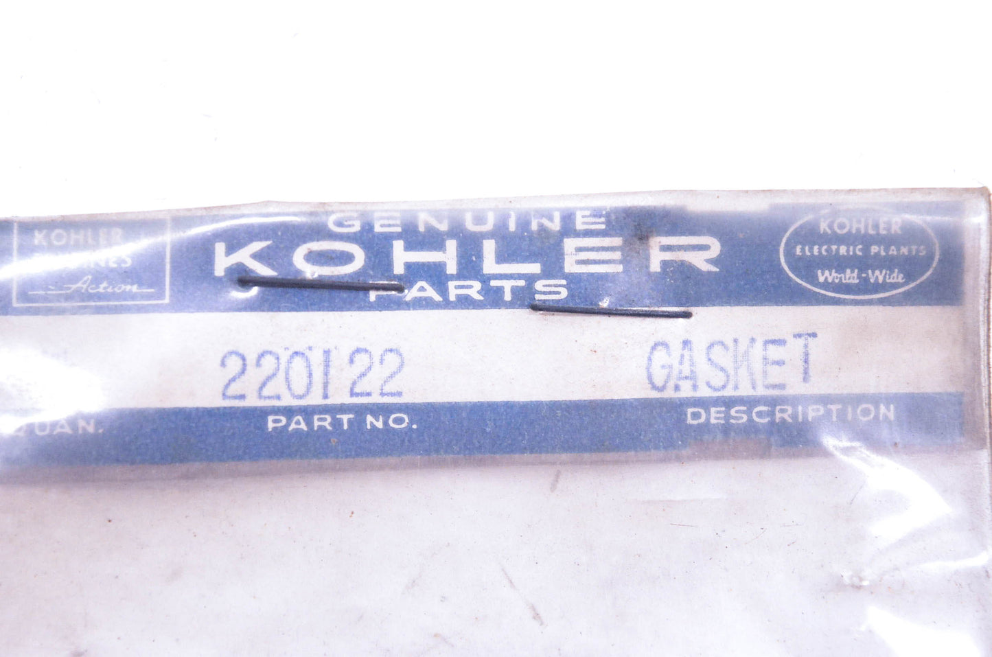 Kohler 220122 Gaskets Qty 2 NOS