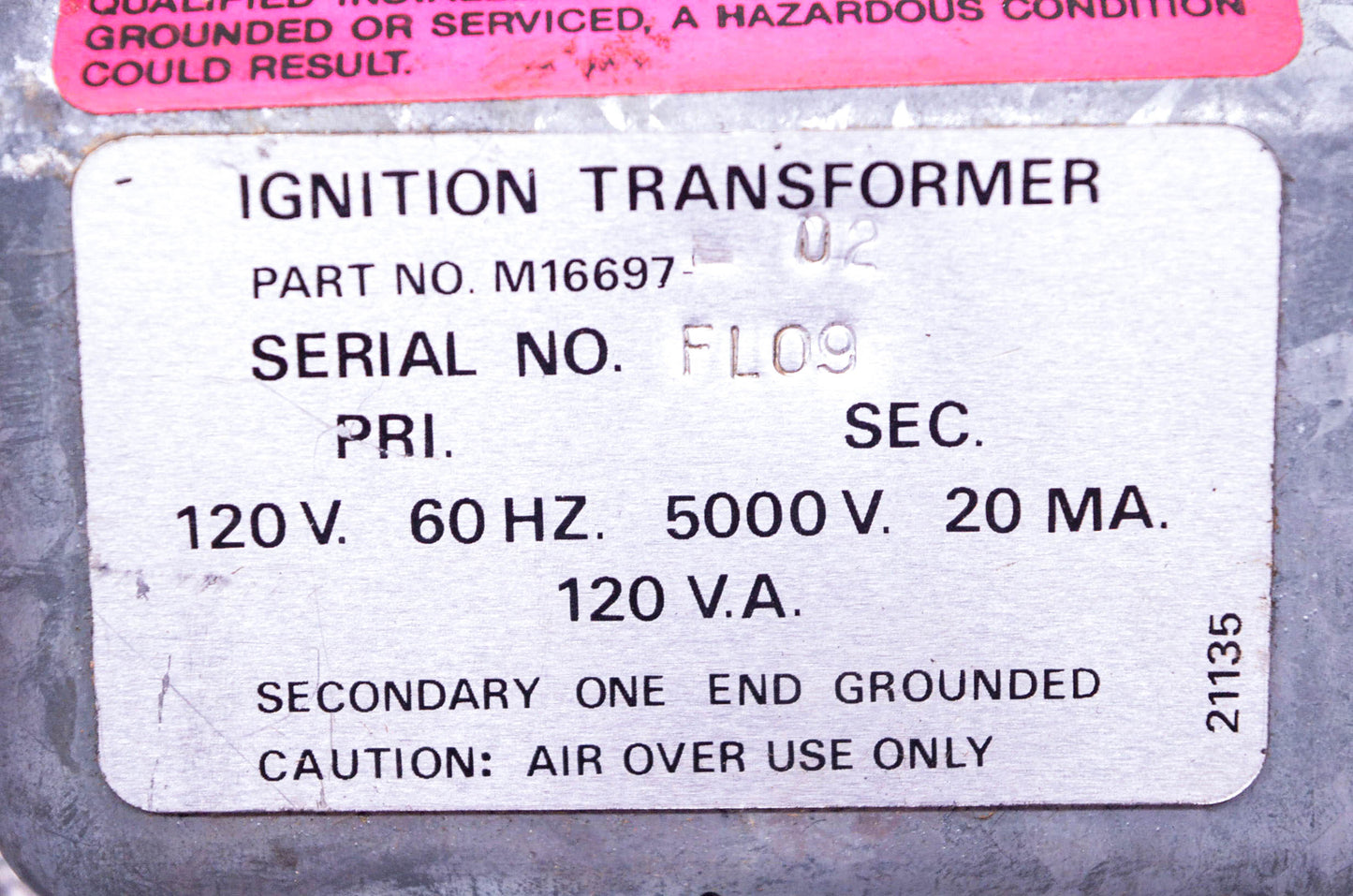 DESA M16697 Ignition Transformer