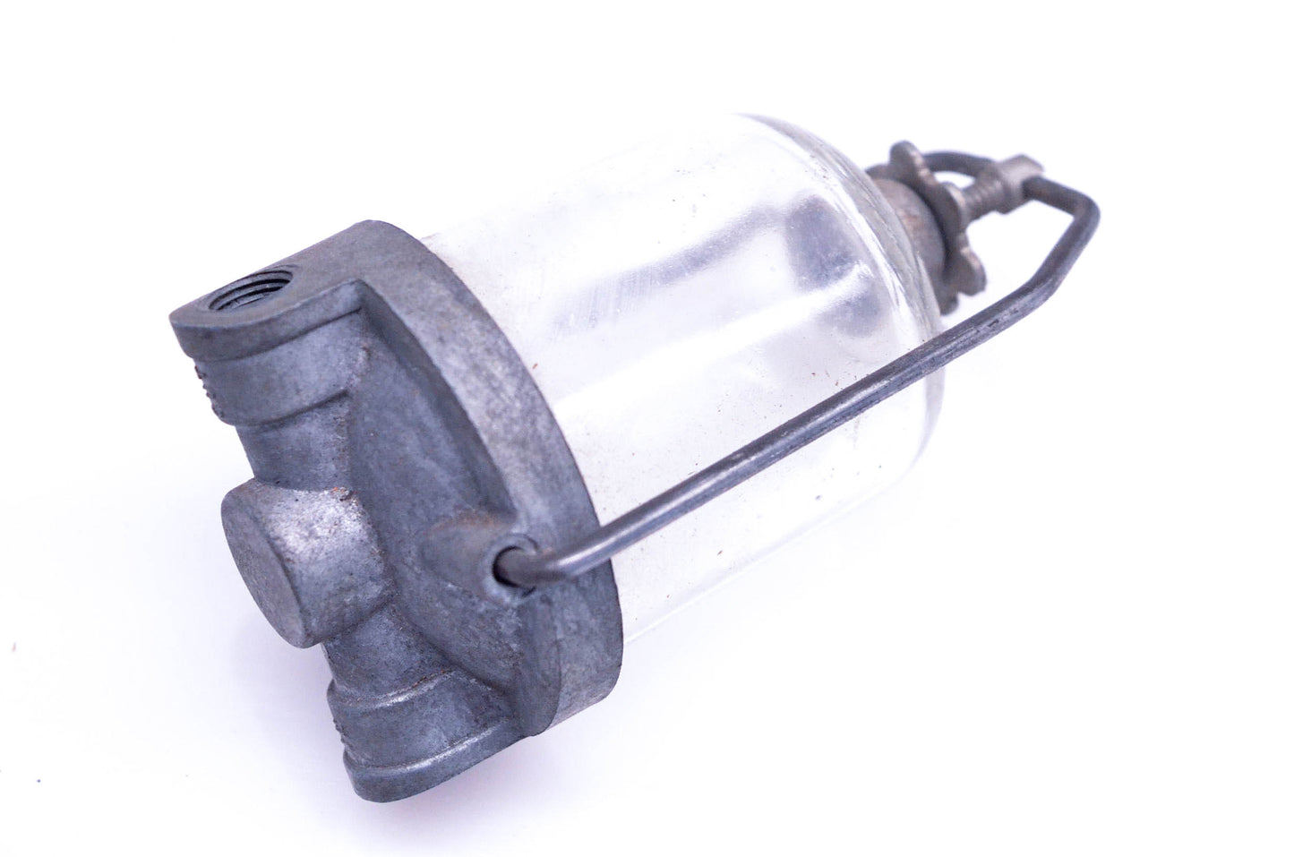 Crippen YG024-23 Glass Bowl Fuel Filter 1/2"-1/4" Inlet / Outlet NOS