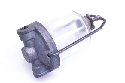 Crippen YG024-23 Glass Bowl Fuel Filter 1/2"-1/4" Inlet / Outlet NOS