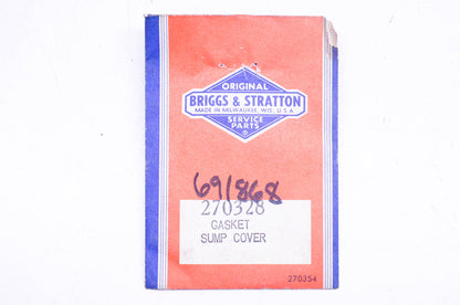 New OEM Briggs & Stratton 270328, 691868 Sump Pump Cover Gaskets Qty 2 NOS