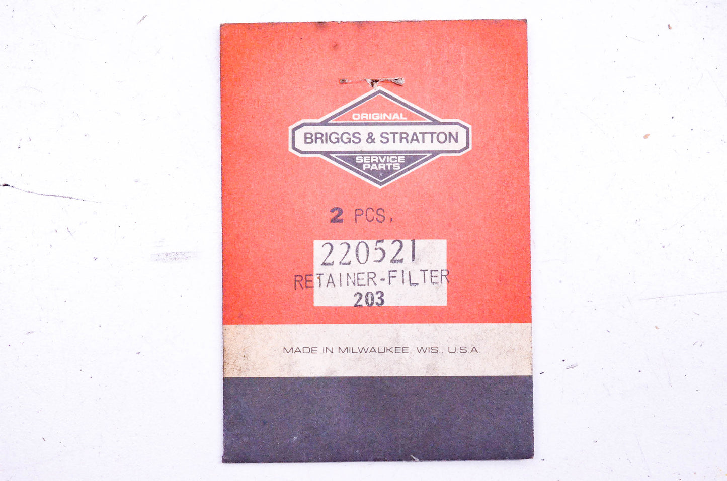New OEM Briggs & Stratton 220521 Filter Retainers Qty 2 NOS