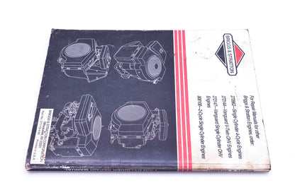 OEM Briggs & Stratton 271172 4 Cycle Twin Cylinder L Head Engine Repair Manual