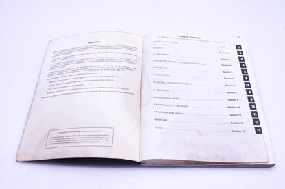 OEM Briggs & Stratton 271172 4 Cycle Twin Cylinder L Head Engine Repair Manual