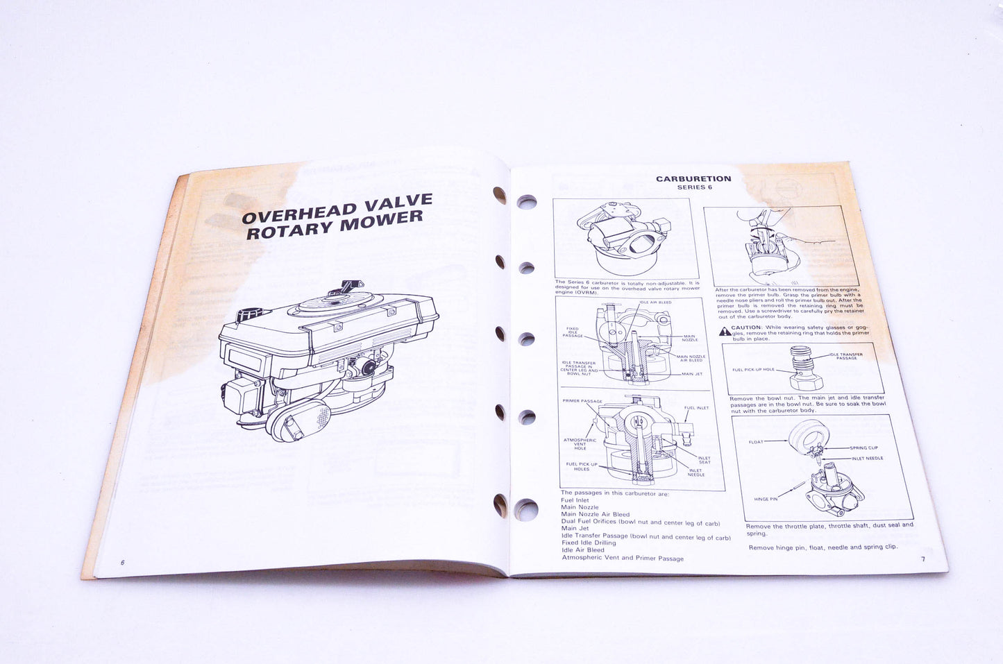 OEM Tecumseh 695244 Overhead Valve Engine Mechanic's Handbook