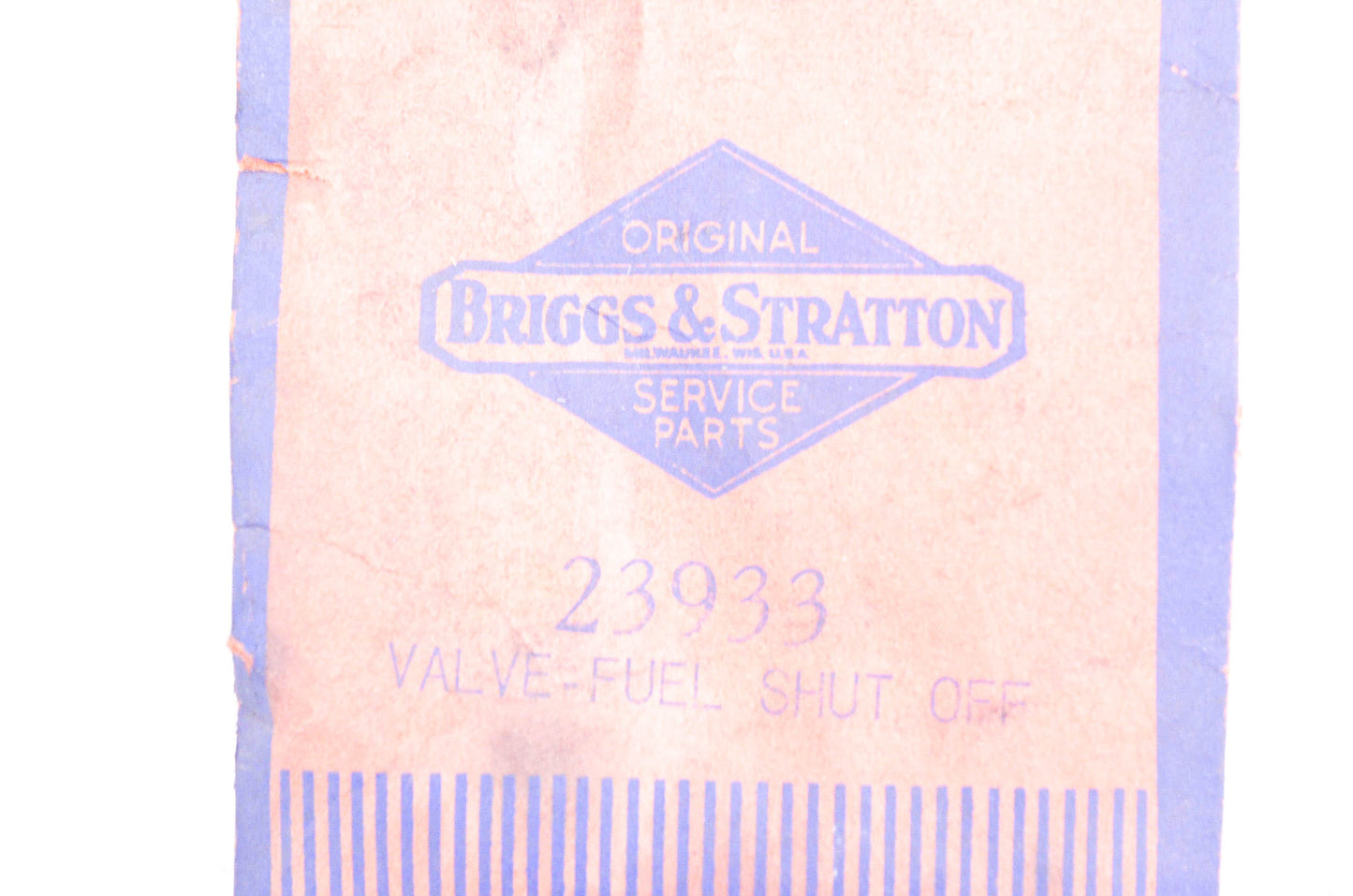New OEM Briggs & Stratton 23933 Fuel Shut Off Valve NOS