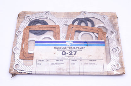 Teledyne Total Power Q-27, QD-631 Manifold Gasket Kit NOS