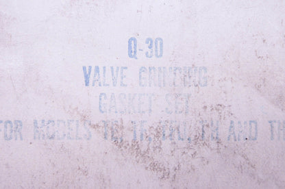 Teledyne Wisconsin Q-30 Valve Gasket Kit NOS