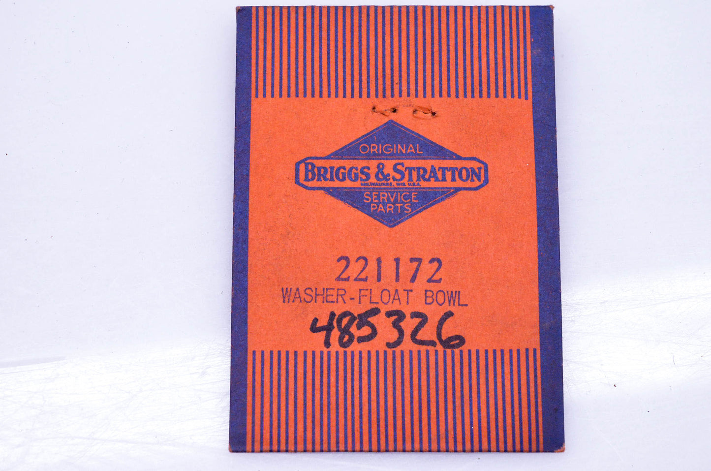 New OEM Briggs & Stratton 221172, 485326 Bowl Washers Qty 2 NOS