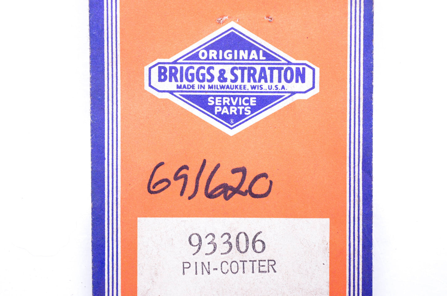 New OEM Briggs & Stratton 93306, 691620 Cotter Pin NOS