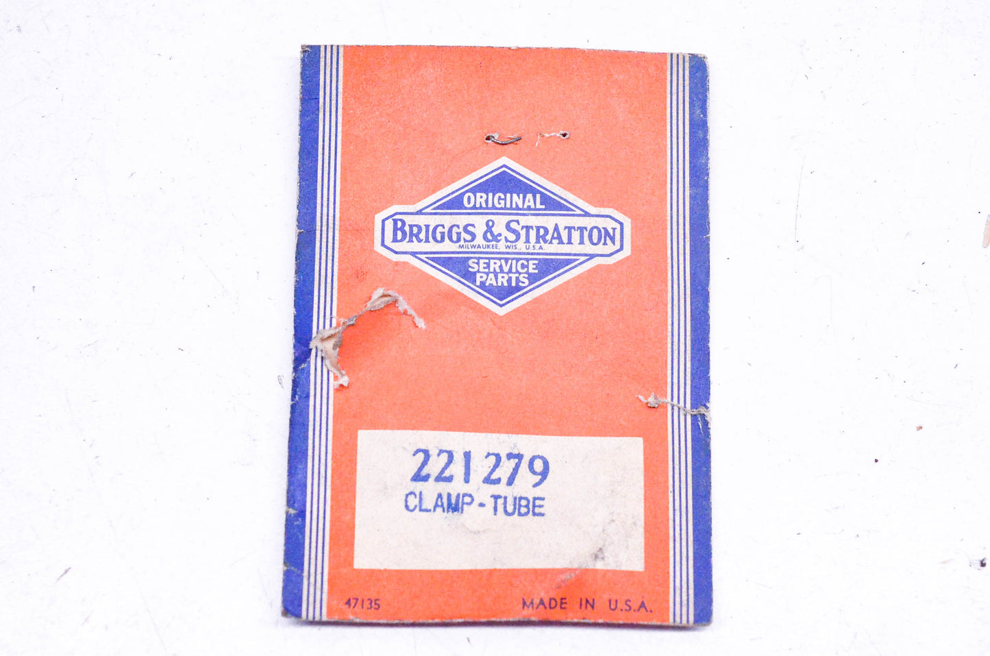 New OEM Briggs & Stratton 221279 Tube Clamp NOS